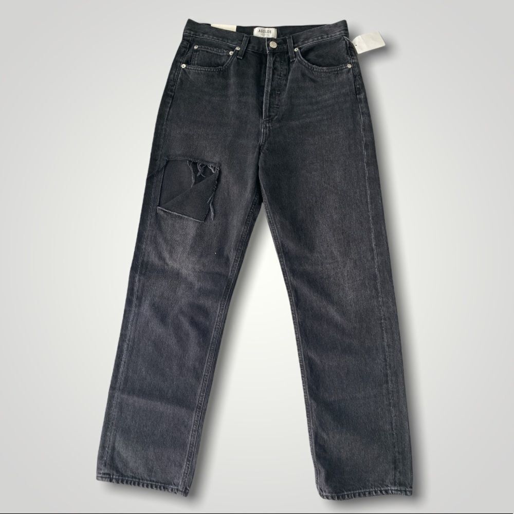 Agolde 90’s Midrise Loosefit Jeans Black Size 26 - Picture 2 of 13